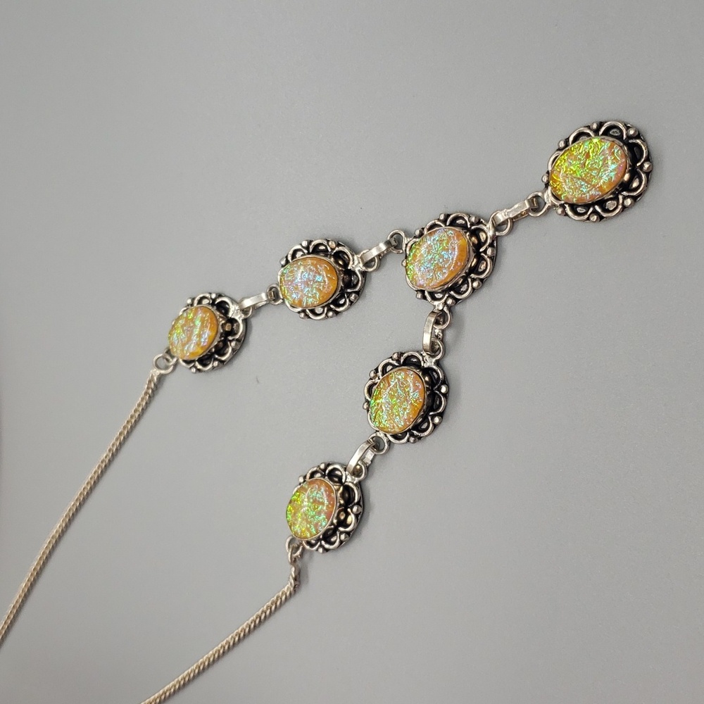 Beautiful triplet opal necklace